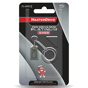 Pen Drive Mini Platinum 64GB - MasterDrive