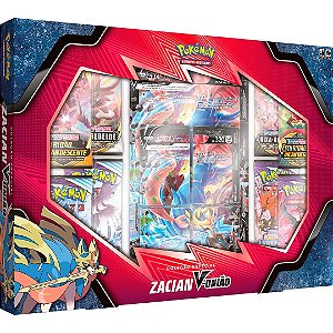 Box Coleção Especial Pokémon Estampas Ilustradas Zacian V-UNIÃO