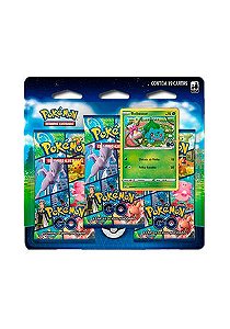 Blister Triplo Pokémon Card Game Pokémon Go - Bulbasaur