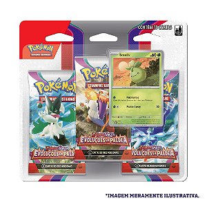 Blister Triplo Pokémon Espada e Escudo 13: Realeza Absoluta - Rillaboom