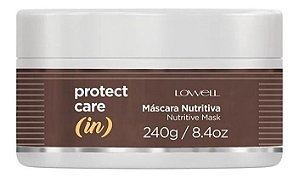 Lowell Protect Care In Máscara Nutritiva Cabelo Ressecado Anti Frizz Reposição de Vitaminas Porosidade Maciez Brilho
