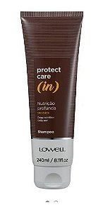 Lowell Protect Care In Shampoo Nutrição, Cabelo Ressecado, Limpeza, Maciez, Anti Frizz, Brilho, Restauração de Vitaminas