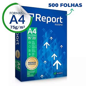 Papel Sulfite REPORT A4 Premium 75g Pacote 500 Folhas