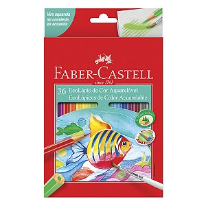 Ecolápis de Cor Aquarelável FABER-CASTELL 36 Cores