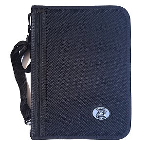 Fichário Universitário ACP 4 Argolas em Nylon com Zíper e Alça