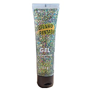 Gel Glitter para Cabelo Corpo e Rosto ROSTINHO PINTADO 30g