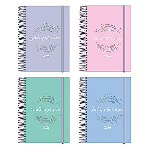 Agenda Planner 2026 Fluor Mix Soft FORONI 130x188mm 176fls