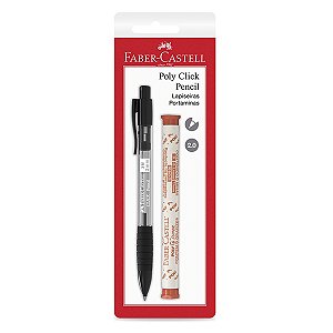 Lapiseira 2.0mm Poly Click Pencil FABER-CASTELL c/ Grafite Encartelado