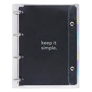 Caderno Argolado Universitário POLIBRAS Fichário Completo A4 PVC