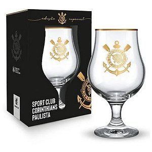 Taça Vidro Dublin BRASFOOT Corinthians Série Ouro 400ml