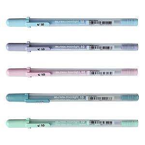 Kit 05 Canetas Gel SAKURA Gelly Roll 10 Moonlight