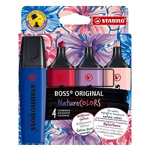 Boss Nature Wildflower STABILO Marca-textos 4 cores florais