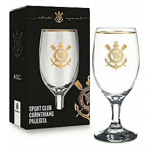 Taça Vidro Windsor Corinthians BRASFOOT Série Ouro 330ml