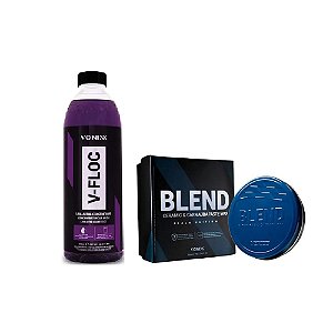 Kit V-Floc 500ml + Blend Past Wax Black