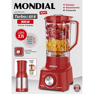 LIQUIDIFICADOR L 900 FULL RED 127V 60Hz 5025-05