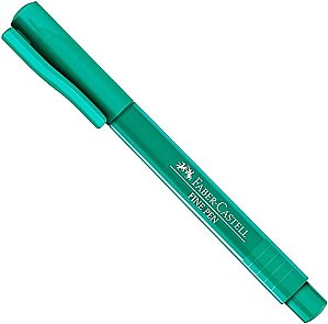 Caneta Fine Pen 0.4mm Verde Água Faber-castell