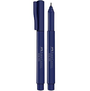 Caneta Fine Pen 0.4mm Azul Escuro Faber-castell