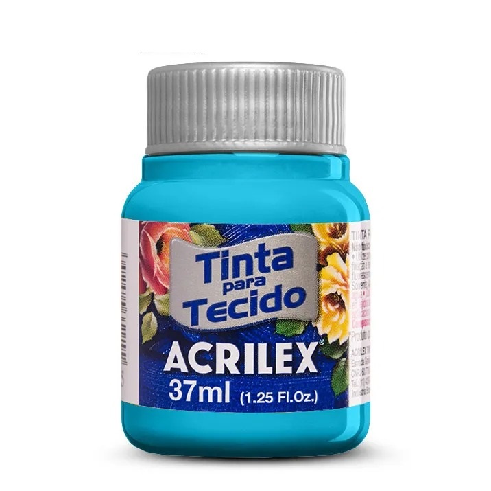 Tinta Para Tecido Fosca Azul Celeste 37ml Acrilex