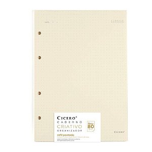 Refil Caderno Criativo Pontado 80g Cicero