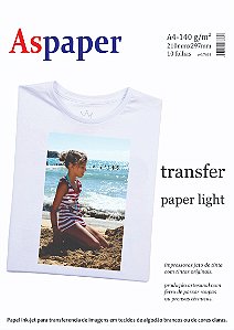 Papel Termo-transfer A4 Inkjet Light Aspaper