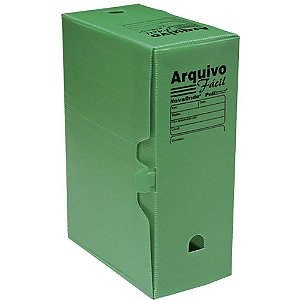 Caixa Arquivo Fácil Econômico Verde Polibras