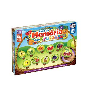 Jogo da Memória Frutas – Inglês – Simque – Azul e Rosa