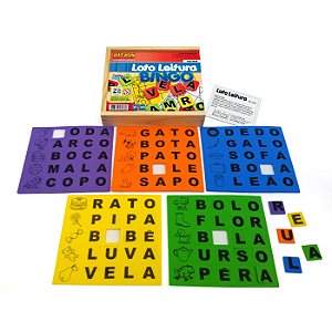 Jogo Bingo Letras Didático P/ Leitura E Escrita 32 Palavras