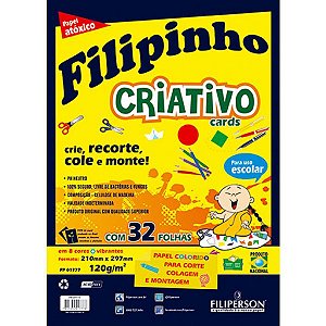 Papel Filipinho Criativo A4 120g 8c Filiperson