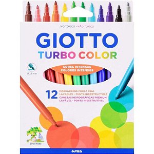 Hidrocor Turbo Color 12 Cores Giotto
