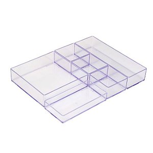 Kit Organizador Modular Prime Cristal Maxcril