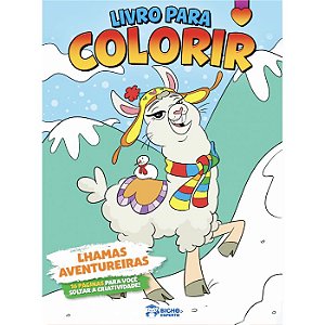 Livro Para Colorir Lhamas Aventureiras B.e.