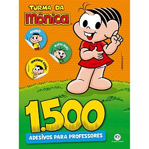 Livro 1500 Adesivos T. Da Mônica P/ Professores C