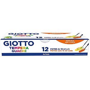 Tinta Guache 12 Cores 15ml Giotto