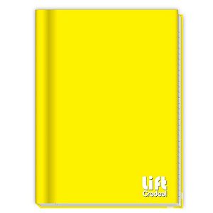 Caderno Brochura 1/4 Lift 96fls Amarelo Credeal