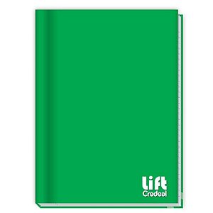 Caderno Brochura 1/4 Lift 96fls Verde Credeal