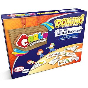 Jogo de Dominó Animais em Inglês Junges