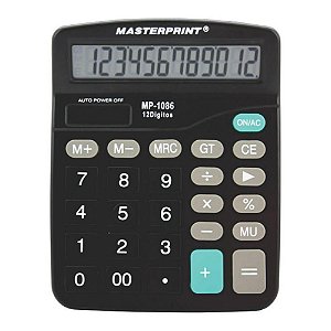 Calculadora 12 Dígitos Mp 1086 Masterprint
