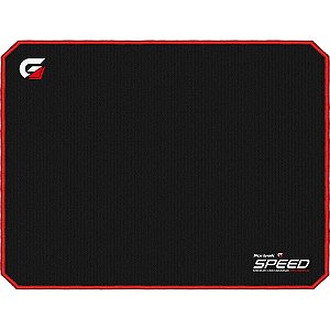 Mouse Pad Gamer Speed 320x240mm Preto/verm Fortrek