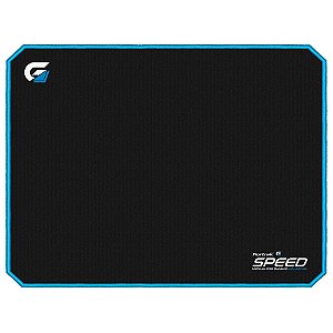 Mouse Pad Gamer Speed 320x240mm Preto/azul Fortrek