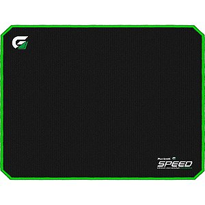 Mouse Pad Gamer Speed 320x240mm Preto/verd Fortrek