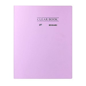 Pasta Catálogo Clear Book 20 Sacos Lilás Yes