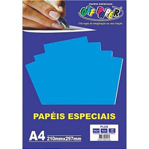 Papel Plus A4 180g/m² Azul 20 Fls Off Paper