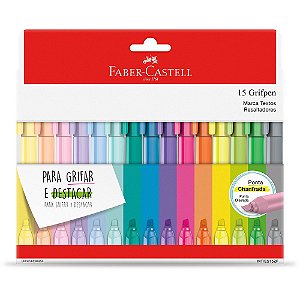Marca Texto Kit Grifpen 15 Cores Faber-castell