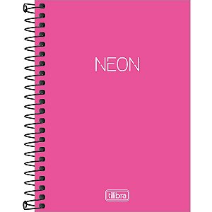 Caderneta 1/8 S/ Pauta Neon Pink Tilibra
