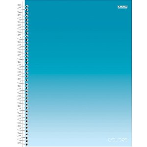Caderno 1 Matéria Colors Azul Sd