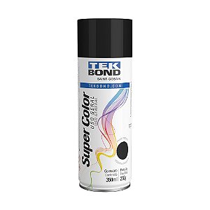 Tinta Spray Super Color Preto Brilhante Tek Bond