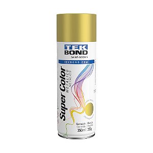 Tinta Spray Super Color Dourado Metálico Tek Bond