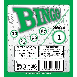 Bingo Verde 100 Folhas Tamoio