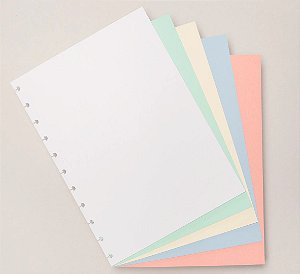 Refil Colorido Grande S/ Pauta Caderno Inteligente