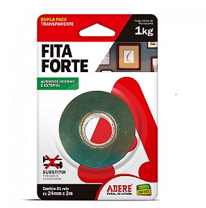 Fita Forte Dupla Face 1kg 24mmx2m Adere